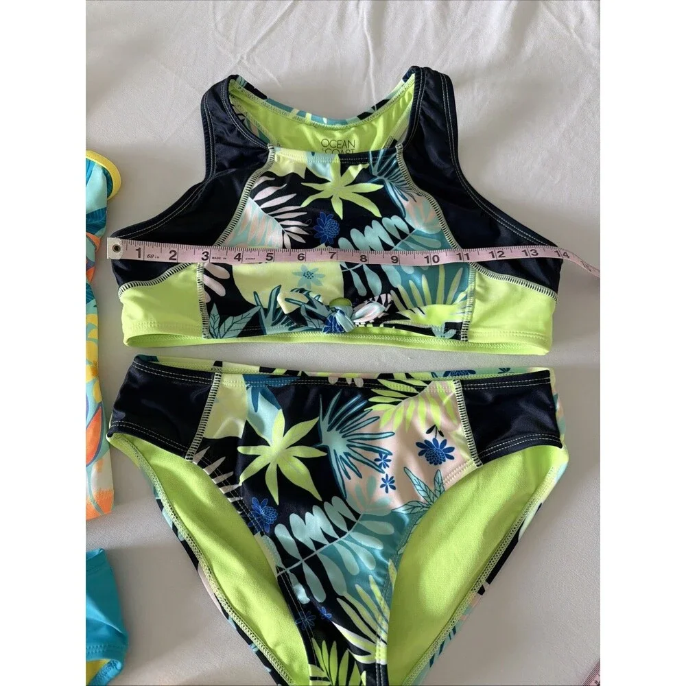 5 Pcs Lot Girls Sz 14 Beachwear Swimsuit Swim Bathing Suit Cruise Tankini Shorts